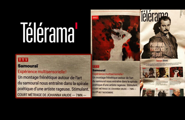 Selection telerama court metrage samourai johanna vaude