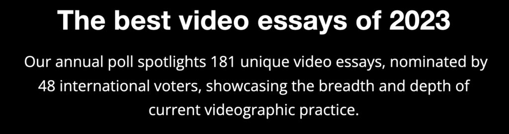 Bfi The Best Video Essays Of 2023