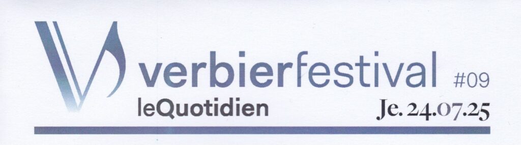 Verbier festival le quotidien